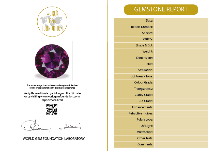 Coloured Gemstone Report